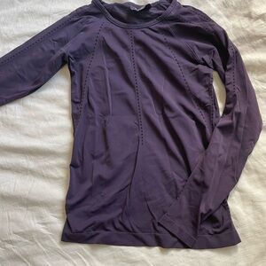 Athleta Dark Purple Long Sleeve Top
